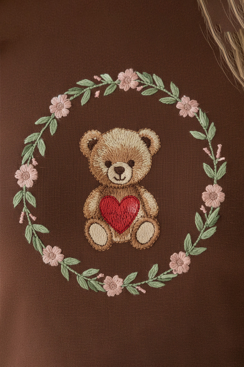 Teddy Floral Circle T-Shirt
