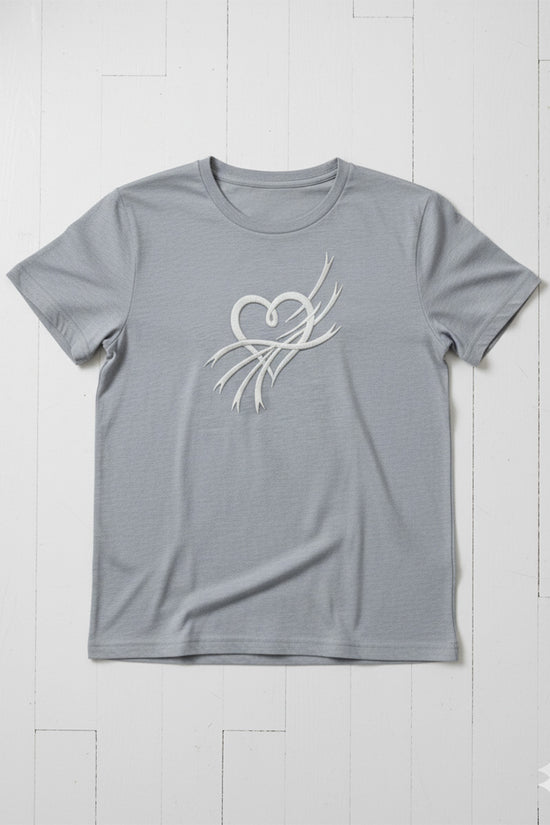Radiant Ribbon Embroidered T-Shirt