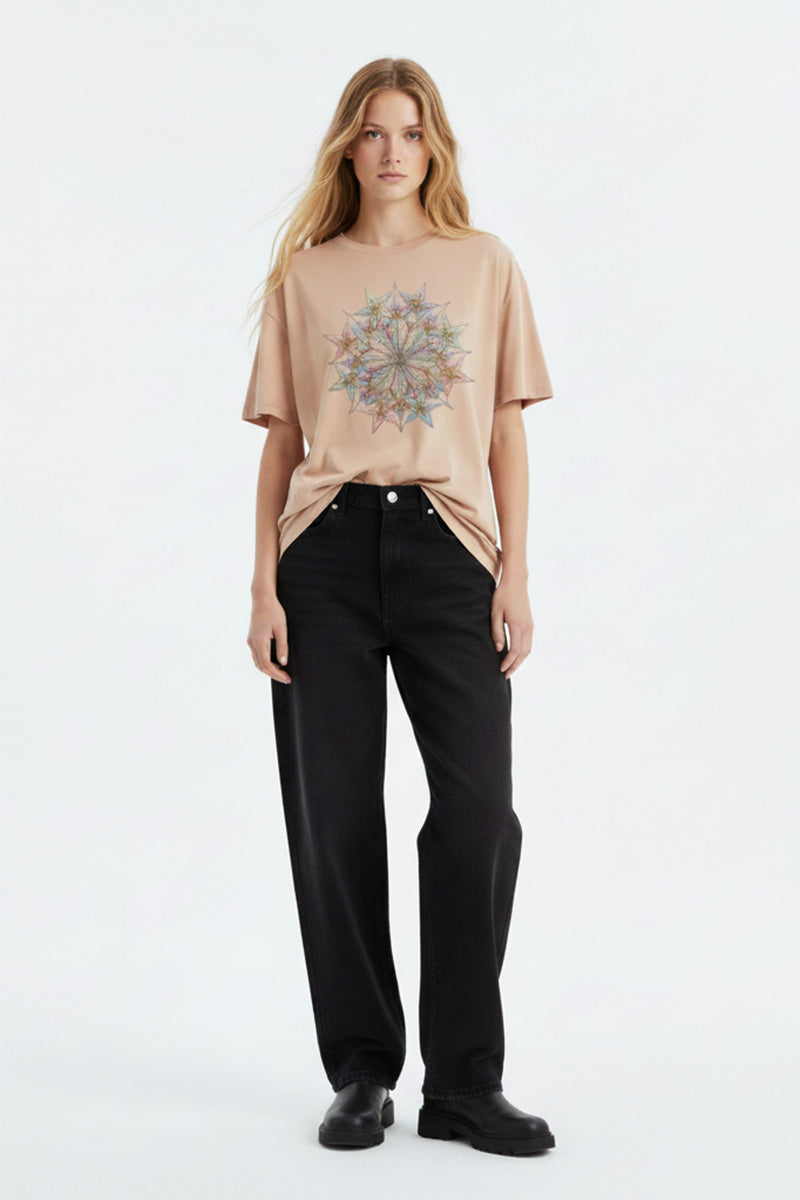 Multilayer Mandala Pattern T-Shirt