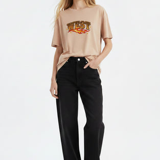 West Flame Lettering T-Shirt