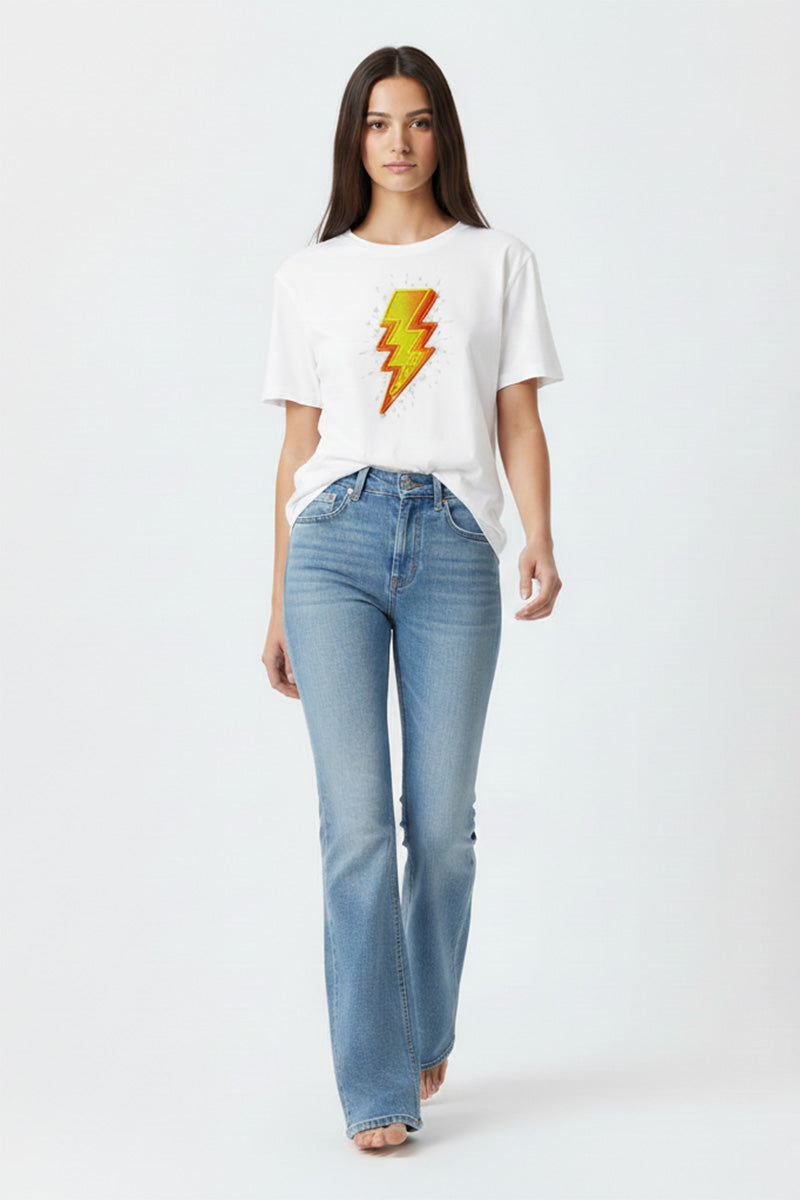 Lightning Embroidered Tee