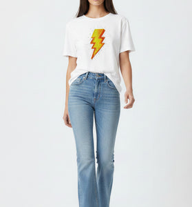 Lightning Embroidered Tee