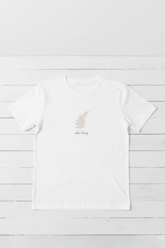 Flow Energy Leaf Embroidered T-Shirt