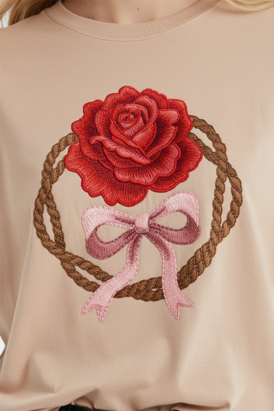 Rose Bow Crest T-Shirt