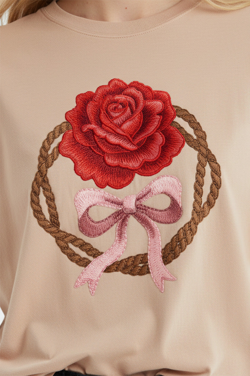 Rose Bow Crest T-Shirt