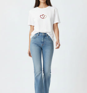 Linked Heart Outline T-Shirt