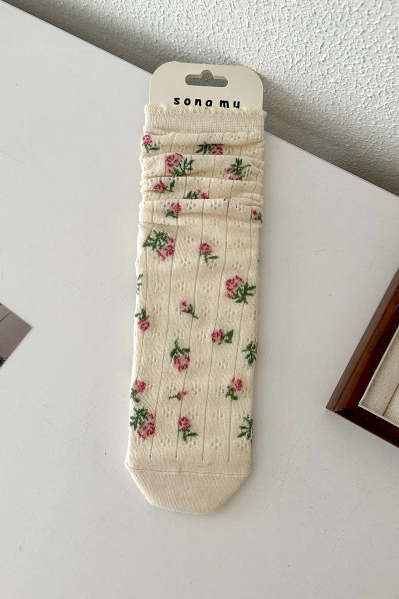 Elegant Plain Hosiery Sock