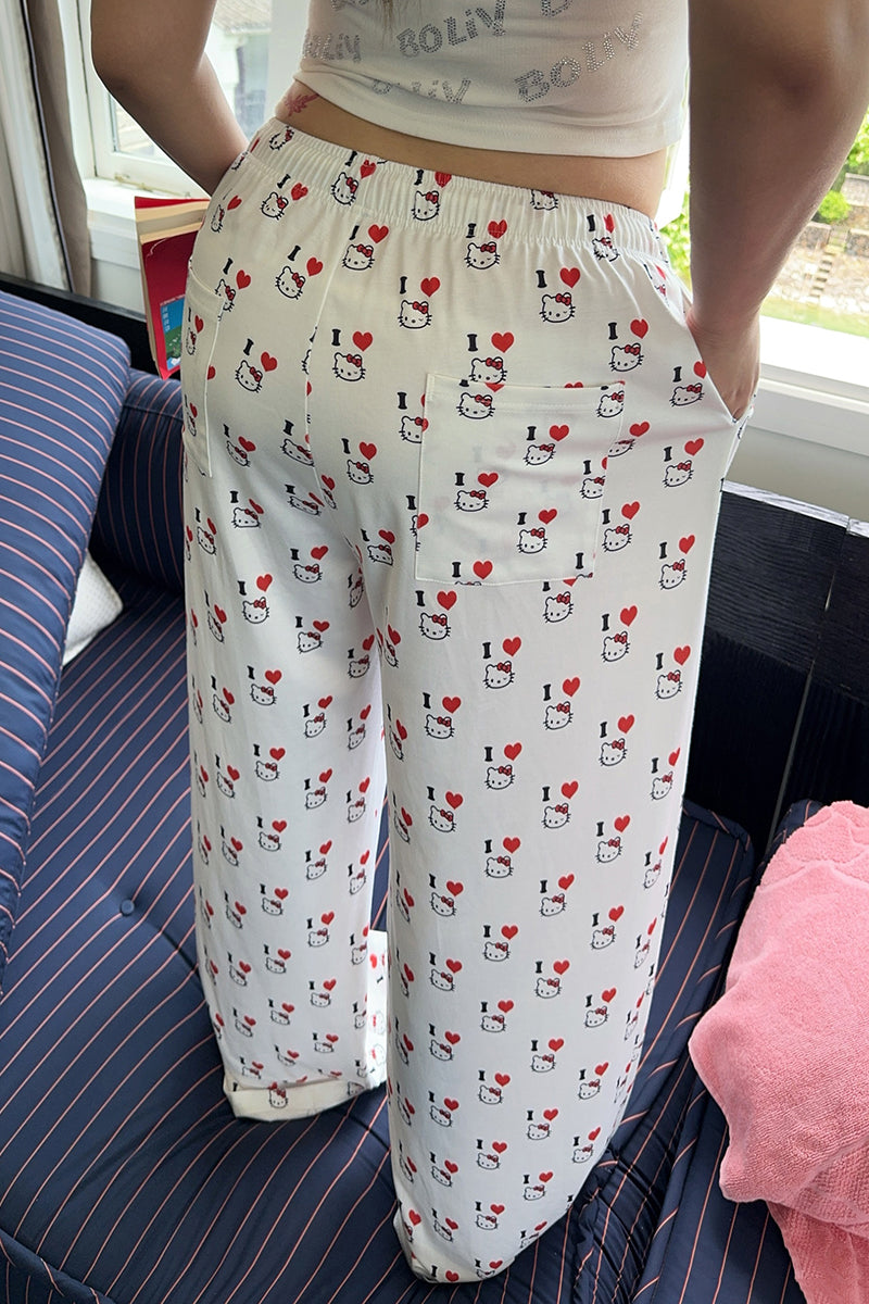 Cartoon Print Loose Lounge Pants