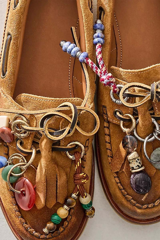 Multi-Stone Pendant Shoe Tie Charm