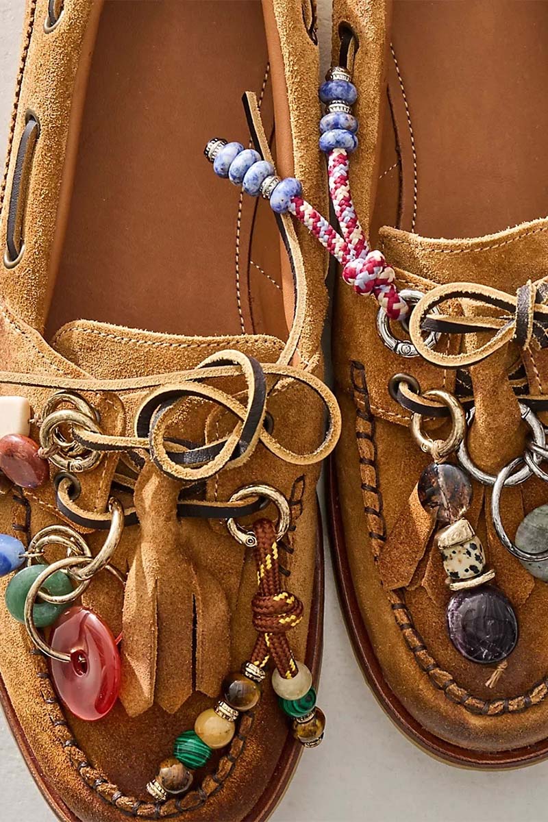 Multi-Stone Pendant Shoe Tie Charm