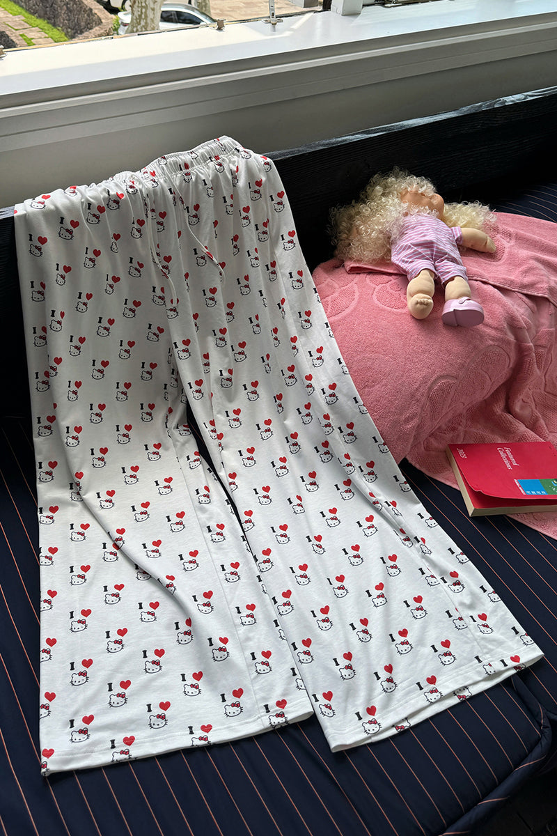 Cartoon Print Loose Lounge Pants