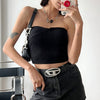 Casual Denim Mini Skirt with Belt Loops