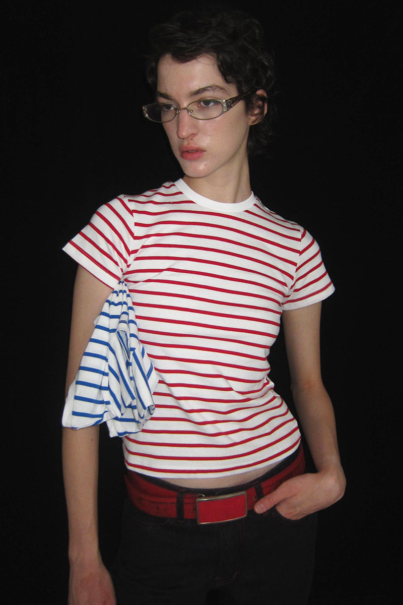 Striped Short Sleeve Casual Tee