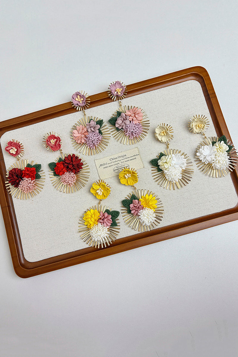 Floral Statement Earrings