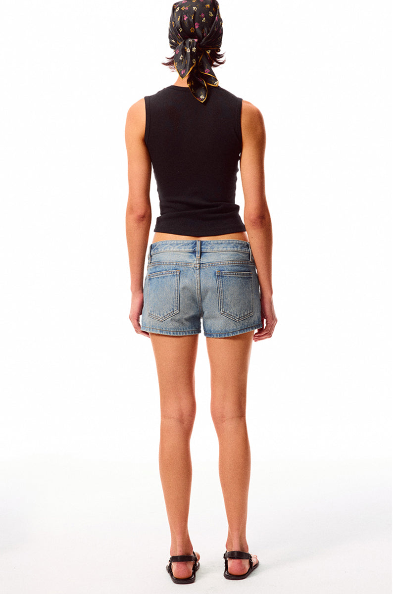 Sleeveless Slim Fit Ribbed Tank Top