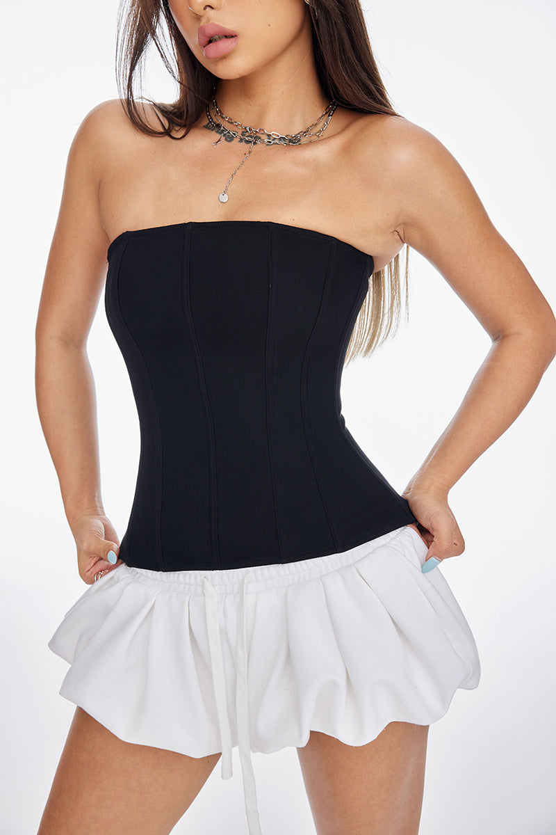 Pleated Bubble Shorts