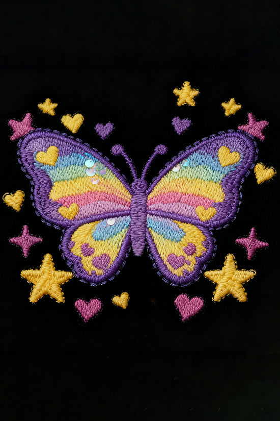 Butterfly Embroidered T-Shirt