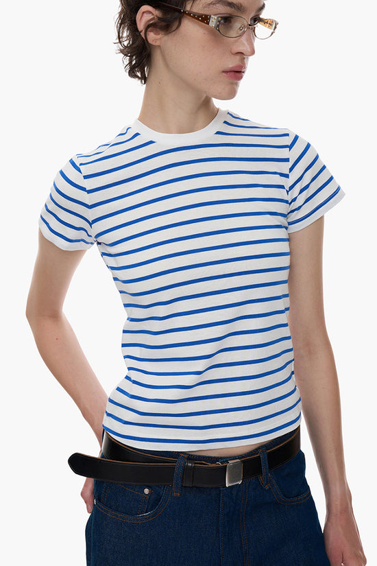 Striped Short Sleeve Casual Tee