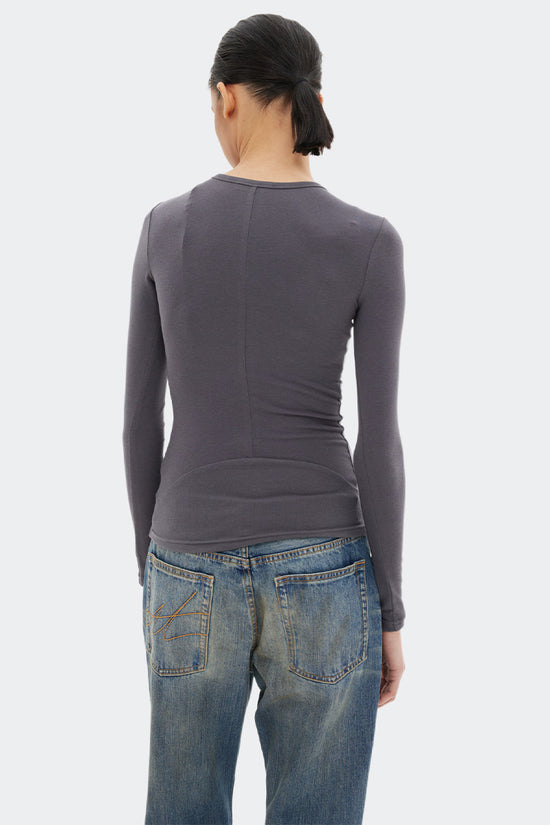 Long Sleeve Stretch Fitted Tee