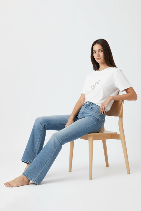 Olive Branch Embroidered T-Shirt