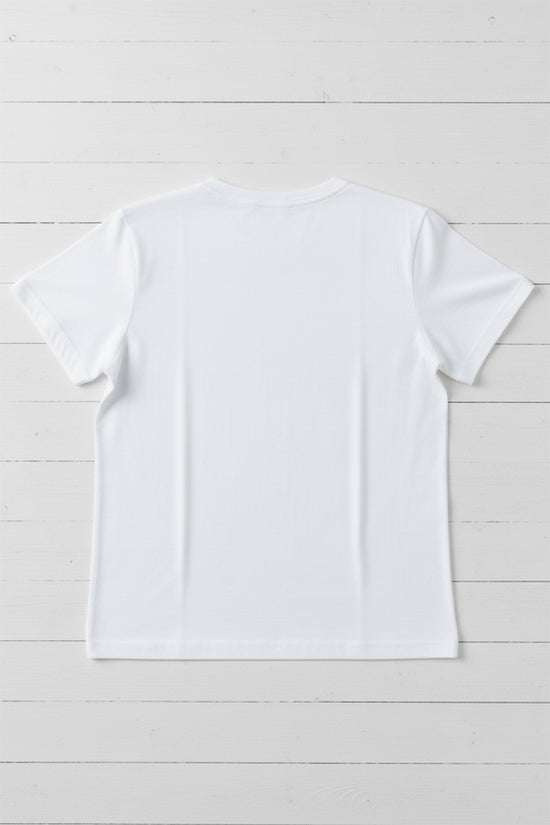 Golden Cherry Spark Embroidered T-Shirt