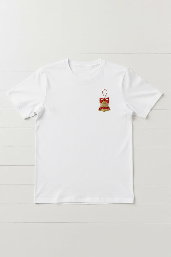 Tiny Bell Charm Embroidered T-Shirt