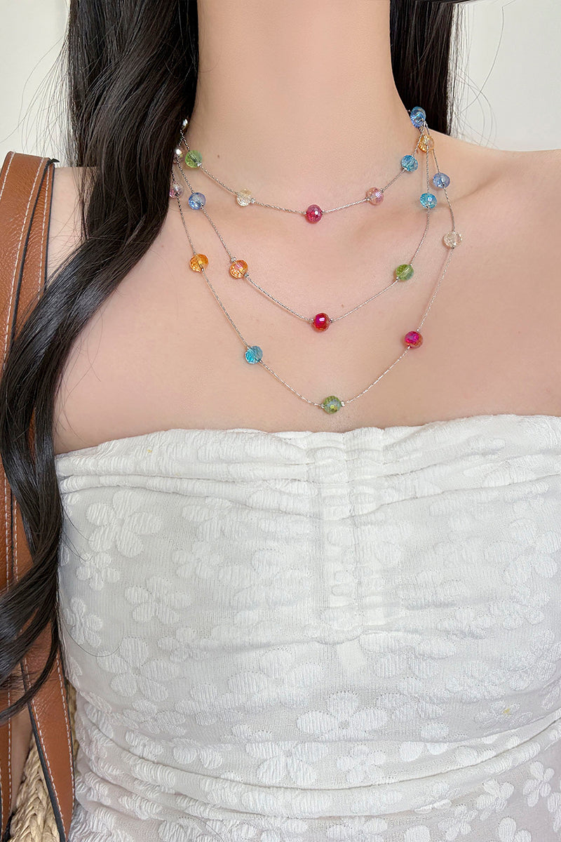 Multilayered Beaded Necklace
