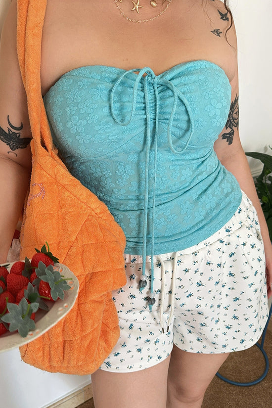 Floral Print Drawstring Lounge Shorts