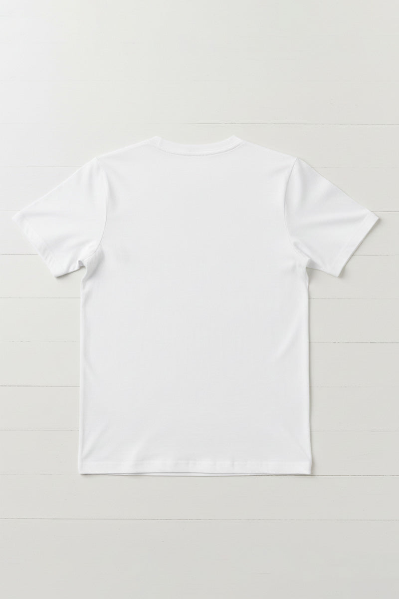 Frosted Silver Snowflake Embroidered T-Shirt