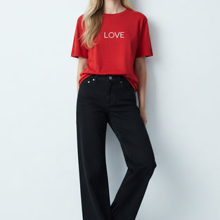 Love Text Graphic T-Shirt