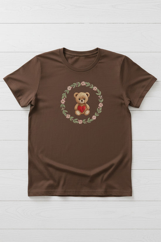 Teddy Floral Circle T-Shirt