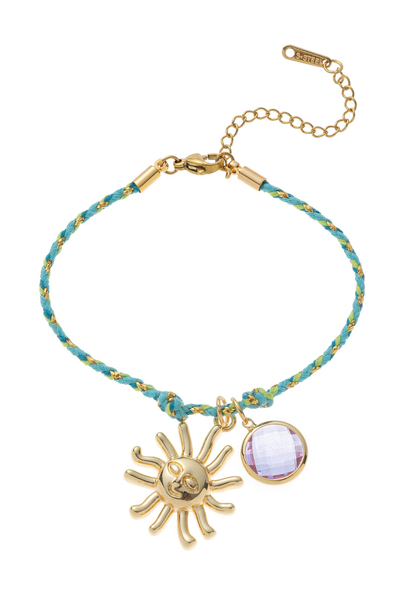 Heart and Cross Charm Bracelet
