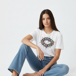 XOXO Motif Graphic T-Shirt