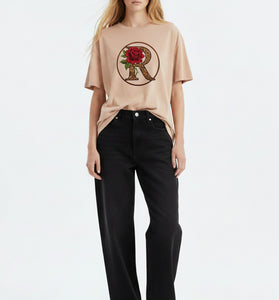 Rose Initial R T-Shirt