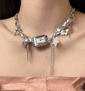 Charm Watch Chain Necklace