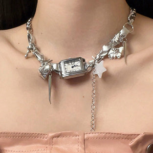 Charm Watch Chain Necklace