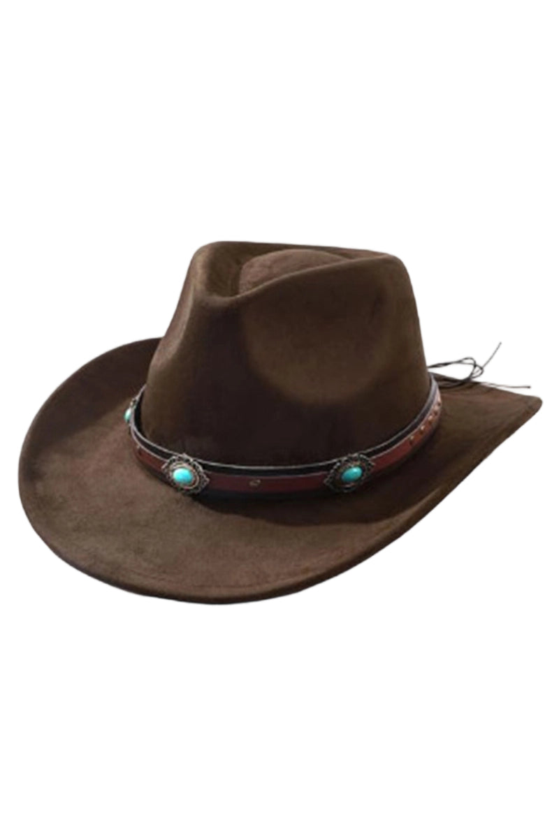 Western Cow Skull Embellished Hat