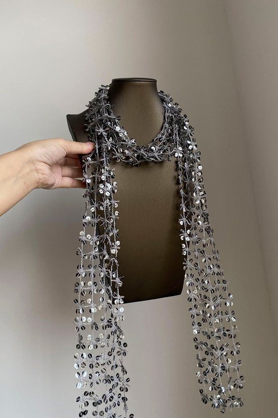 Sparkling Beaded Accent Scarf