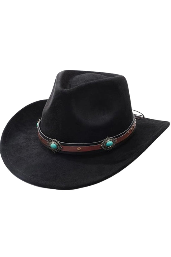 Western Cow Skull Embellished Hat