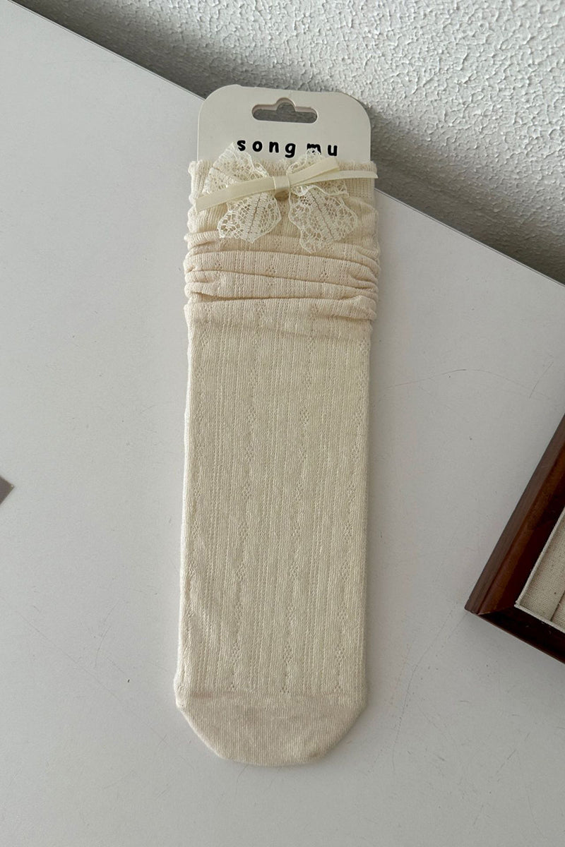 Elegant Plain Hosiery Sock