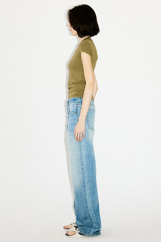 Fitted Short Sleeve Crew Neck Tee