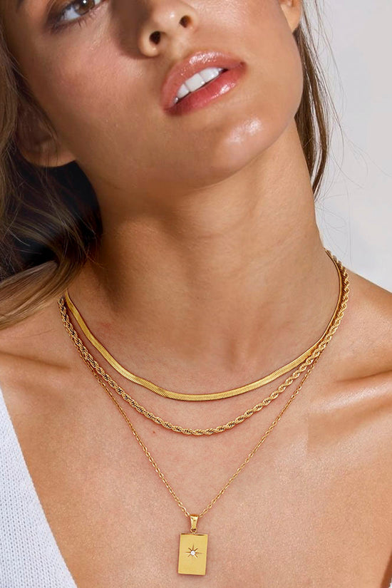 Multi-Layer Star Pendant Necklace
