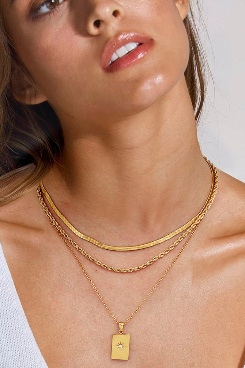 Multi-Layer Star Pendant Necklace