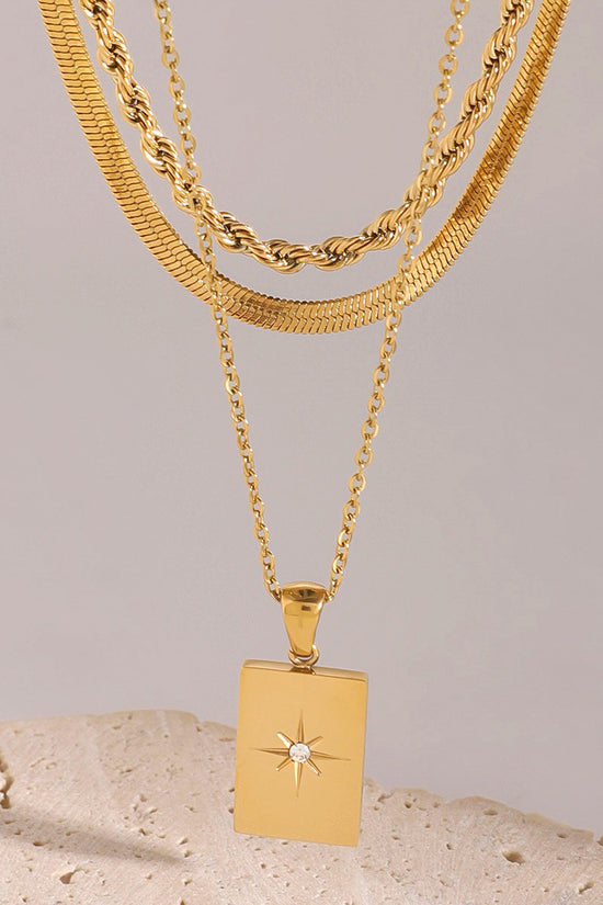 Multi-Layer Star Pendant Necklace