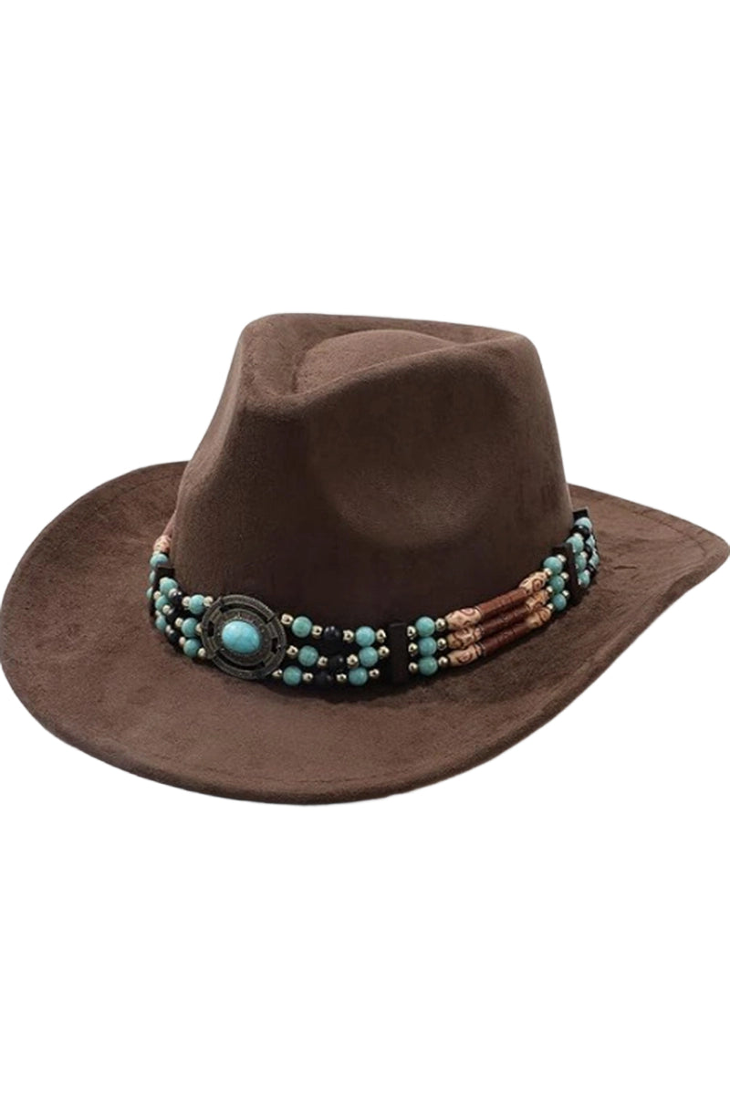 Western Cow Skull Embellished Hat