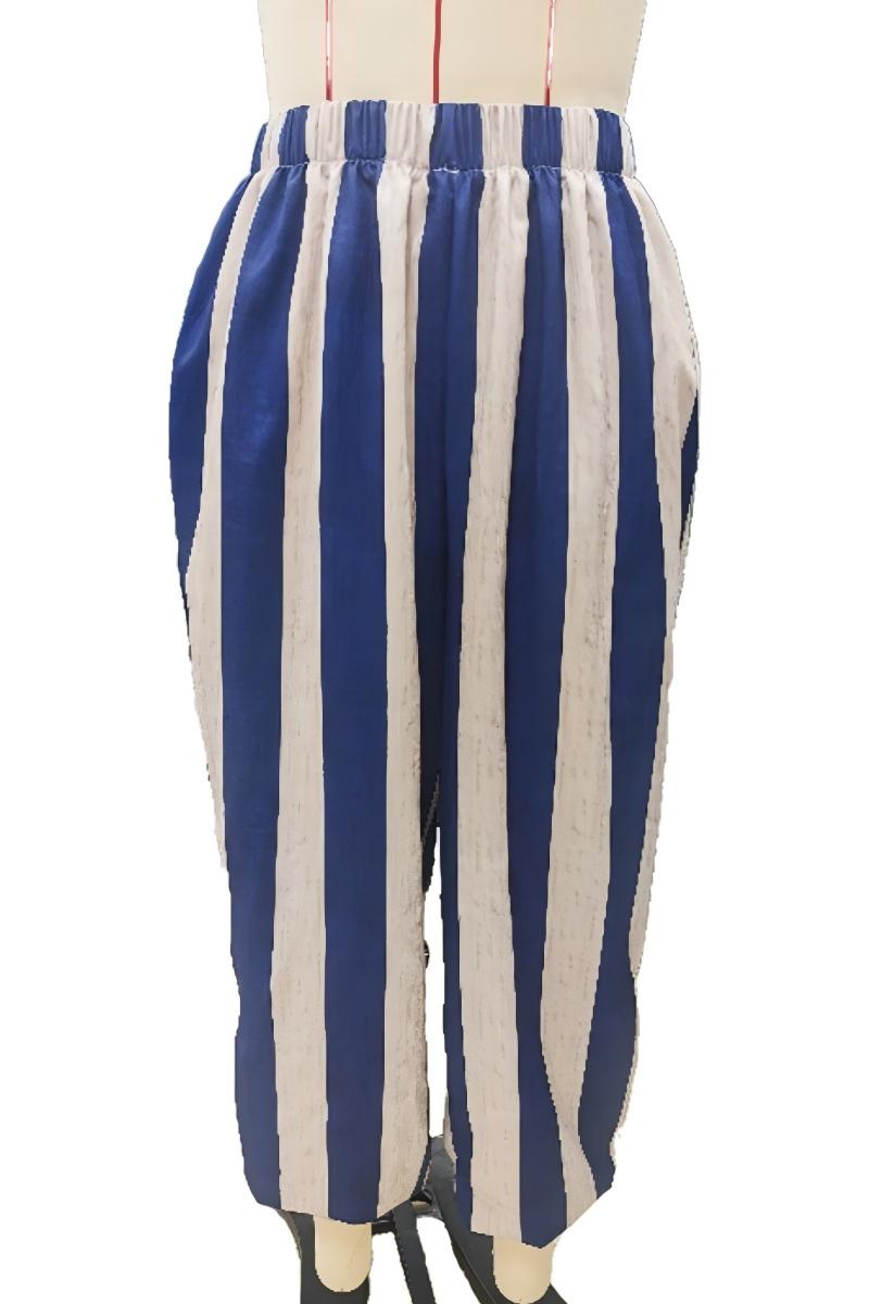 Geometric Patchwork Oversized Pants Set