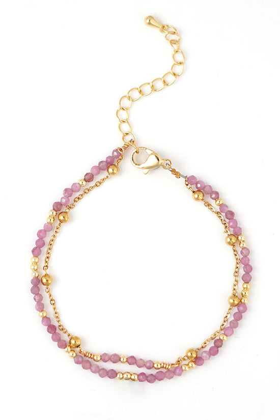 Elegant Beaded Layered Bracelet