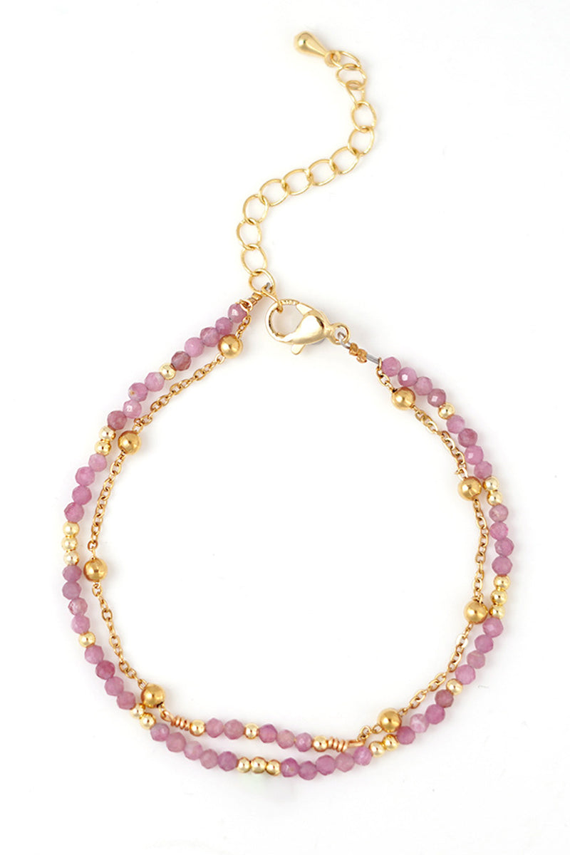 Elegant Beaded Layered Bracelet