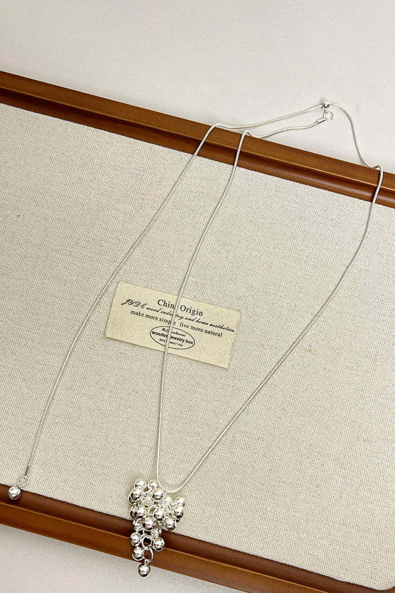 Clustered Pendant Statement Necklace