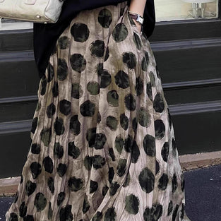 Polka Dot Maxi Skirt